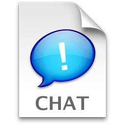 iChat Blue Chat Icon 256x256 png
